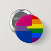 Badge Rond 5 Cm Pin homosexuel de Biromantic (Devant & derrière)