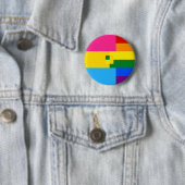 Badge Rond 5 Cm Pin homosexuel de Panromantic (En situation)
