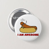 Badge Rond 5 Cm Pin impressionnant (Devant & derrière)