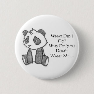 Badge Rond 5 Cm Pin isolé de panda