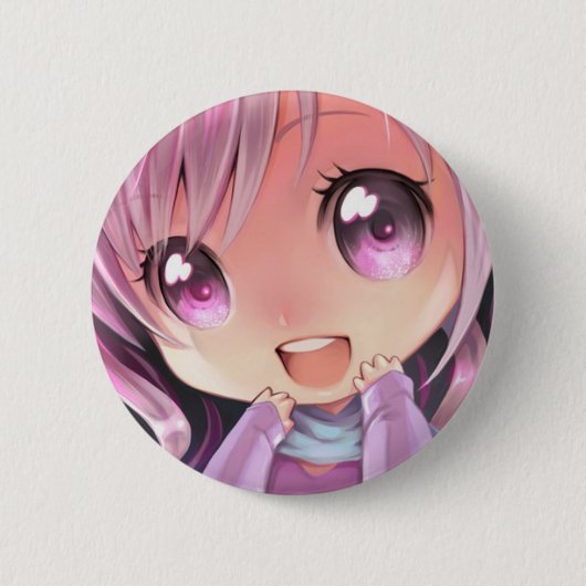 Badge Rond 5 Cm Pin Kawaii Lilac (Devant)