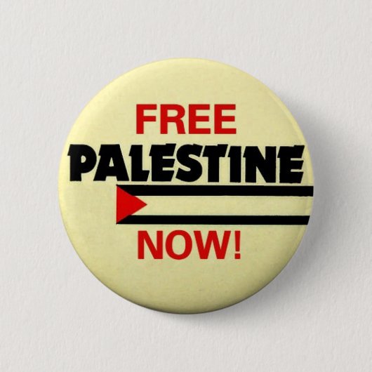 Badge Rond 5 Cm Pin libre de la Palestine (Devant)