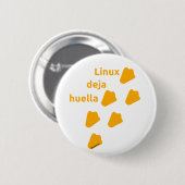 Badge Rond 5 Cm pin linux (Devant & derrière)