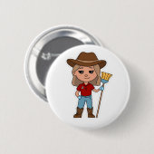 Badge Rond 5 Cm Pin Maddog (Devant & derrière)