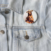 Badge Rond 5 Cm Pin mexicain (En situation)