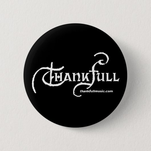 Badge Rond 5 Cm Pin noir de Thankfull (Devant)