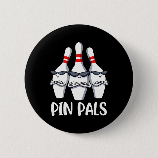 Badge Rond 5 Cm Pin Pals Bowling (Devant)