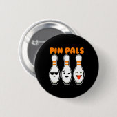 Badge Rond 5 Cm Pin Pals Cute Funny Bowling (Devant & derrière)