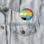 Badge Rond 5 Cm Pin Pansexual d'Aromantic (En situation)