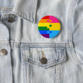 Badge Rond 5 Cm Pin Pansexual de Homoromantic (En situation)