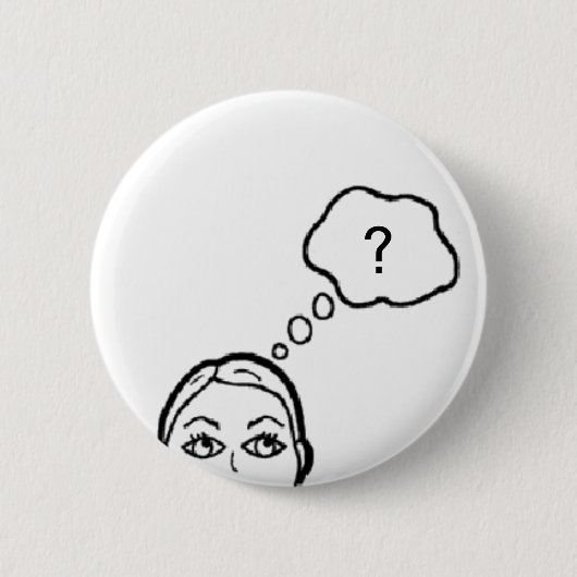 Badge Rond 5 Cm Pin penseur (Devant)
