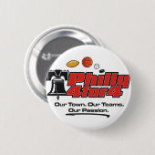 Badge Rond 5 Cm Pin - Philly 4 pour 4 (Devant & derrière)