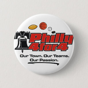 Badge Rond 5 Cm Pin - Philly 4 pour 4