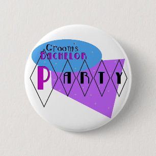 Badge Rond 5 Cm Pin. pourpre de coutume de rétro enterrement de