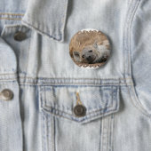 Badge Rond 5 Cm Pin rond d'image d'hyène (En situation)