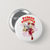 Badge Rond 5 Cm Pin rouge et rose de sottises (Devant & derrière)