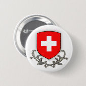 Badge Rond 5 Cm PIn suisse de rouleau (Devant & derrière)