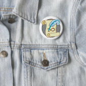 Badge Rond 5 Cm Pin-Sur l'insigne - savoir (En situation)