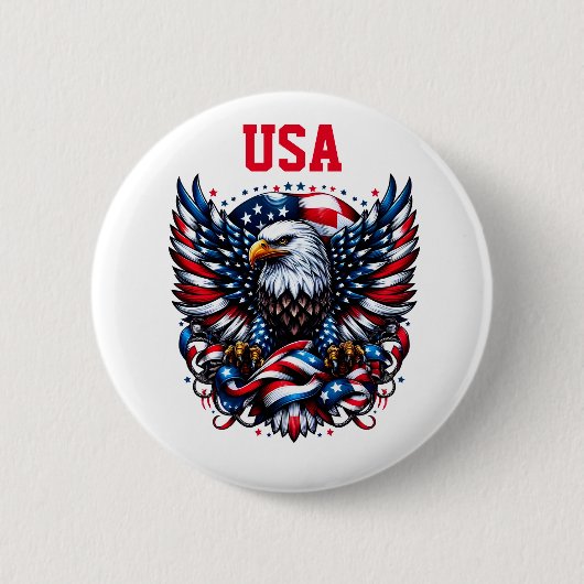 Badge Rond 5 Cm Pin USA (Devant)