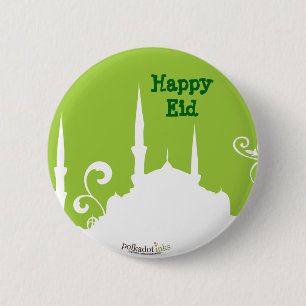 Badge Rond 5 Cm Pin vert de mosquée
