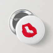Badge Rond 5 Cm Pinceau rouge (Devant & derrière)