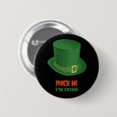 Badge Rond 5 Cm Pinch Me Je suis Irish Button (Devant & derrière)