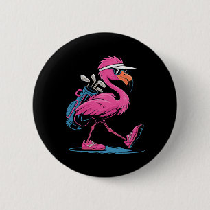 Badge Rond 5 Cm Ping Flamingo Lunettes de soleil de golf Femme Dam