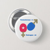 Badge Rond 5 Cm Ping-pong d'oestrogène (Devant & derrière)