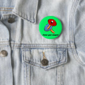Badge Rond 5 Cm ping-pong drôle (En situation)