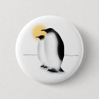 Badge Rond 5 Cm Pingouin