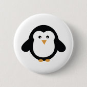 Badge Rond 5 Cm Pingouin (Devant)