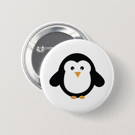 Badge Rond 5 Cm Pingouin (Devant & derrière)