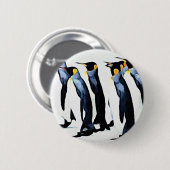 Badge Rond 5 Cm Pingouin (Devant & derrière)
