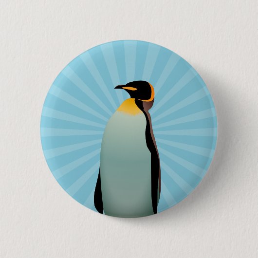 Badge Rond 5 Cm Pingouin (Devant)