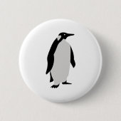 Badge Rond 5 Cm Pingouin (Devant)