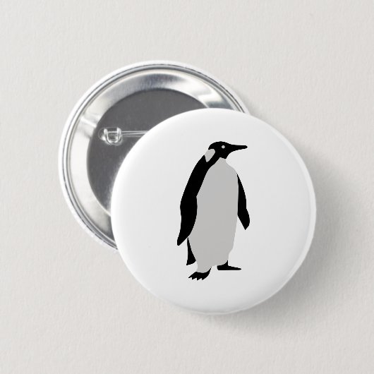 Badge Rond 5 Cm Pingouin (Devant & derrière)