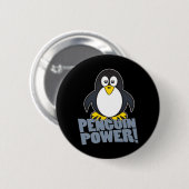 Badge Rond 5 Cm Pingouin de Linux (Devant & derrière)