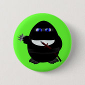Badge Rond 5 Cm Pingouin de Ninja (Devant)