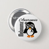 Badge Rond 5 Cm Pingouin de sensibilisation au mélanome (Devant & derrière)