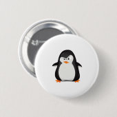 Badge Rond 5 Cm Pingouin fâché (Devant & derrière)