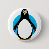 Badge Rond 5 Cm Pingouin mignon (Devant)