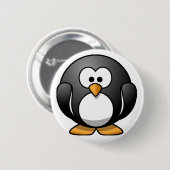 Badge Rond 5 Cm Pingouin potelé (Devant & derrière)