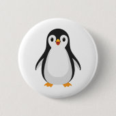 Badge Rond 5 Cm Pingouin simple (Devant)