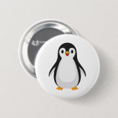 Badge Rond 5 Cm Pingouin simple (Devant & derrière)