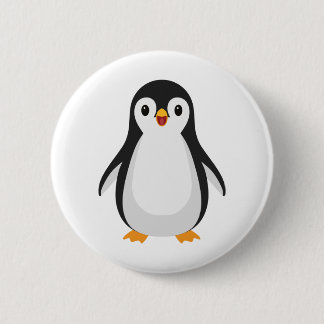 Badge Rond 5 Cm Pingouin simple