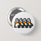 Badge Rond 5 Cm Pingouins (Devant & derrière)