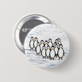 Badge Rond 5 Cm Pingouins (Devant & derrière)