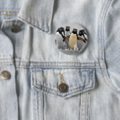 Badge Rond 5 Cm Pingouins de Rockhopper (En situation)