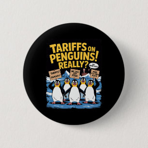 Badge Rond 5 Cm Pingouins Tarifaires Chaussures Heard Island Funny