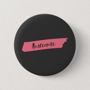 Badge Rond 5 Cm Pink Brush Austenite